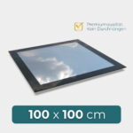 Flachdachfenster 100 x 100 cm,  51,6kg, UW 0,9