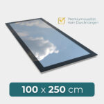 Flachdachfenster 100 x 250 cm, 123,6kg, UW 0,9