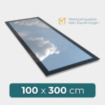Flachdachfenster 100 x 300 cm, 181,8kg, UW 0,9