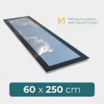 Flachdachfenster 60 x 250 cm, 77,4kg, UW 0,9