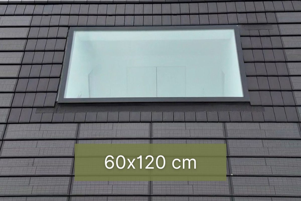 Dachfenster 60 x 120 cm, Walmdach und Satteldach, 38,4kg, UW 0,9 – Bild 1