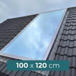 Dachfenster 100 x 120 cm, Walmdach und Satteldach, 61,2kg, UW 0,9