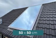 Dachfenster 50 x 50 cm, Walmdach und Satteldach, 14,85kg, UW 0,9