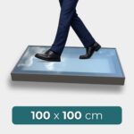 Gerahmtes begehbares Glas, Dachfenster Oberlicht 100x100 cm