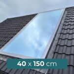 Dachfenster 40 x 150 cm, Walmdach und Satteldach, 34kg, UW 0,9