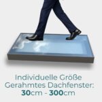 Individuelle Größe Gerahmtes begehbares Glas, Dachfenster Oberlicht