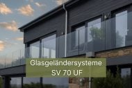 Glasgeländersysteme SV 70 UF Verstellbares System für vorgesetzte Montage