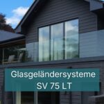 Glasgeländersysteme SV 75 LT Verstellbares System für aufgesetzte Montage