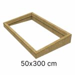 Isolierter Aufsatzkranz für Flachdachfenster 50 x 300 cm