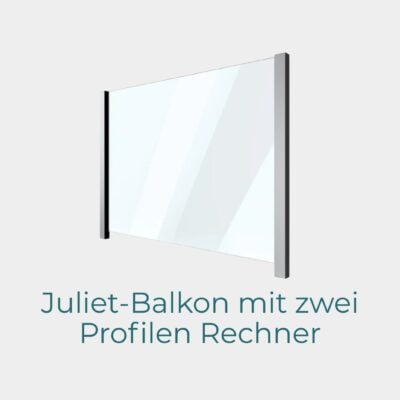 Juliet-Balkon - zwei Profile SV-55-JB Rechner
