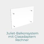 Französischer Balkon mit Punktbefestigung