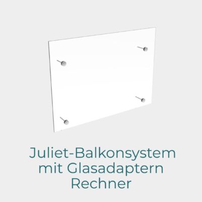 Französischer Balkon mit Punktbefestigung