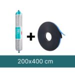 Montageset für 1 x Reguläre Lichtkuppel Flachdach 200 x 400 cm