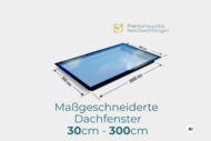 massgeschneidertes Dachfenster 30 bis 300 cm dreifach verglastes Flachdachfenster